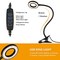 Desk Lamp Clip on Light, 48 LEDs USB Clip Ring Light with 3 Color Modes 10 Dimmable Brightness, Eye Protection Desk Light, 360° Flexible Gooseneck for Desk Headboard Reading